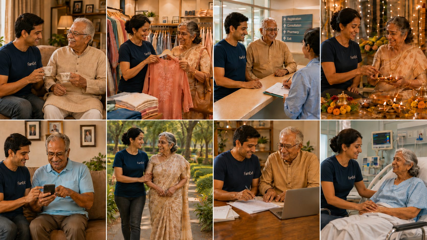 FamExt companions supporting family members with everyday non-medical services